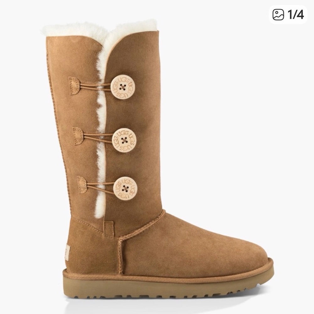UGG Brown Bailey Button Boots